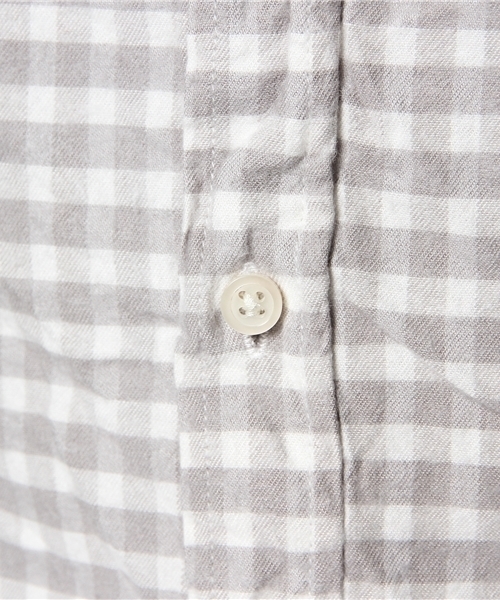 CIAOPANIC（チャオパニック）の「【Ciaopanic】ギンガムビエラチェックシャツLS（シャツ/ブラウス・メンズ・グリーン/ネイビー/レッド/ブラック/グレー・SMALL/LARGE/MEDIUM）」の15枚目の写真
