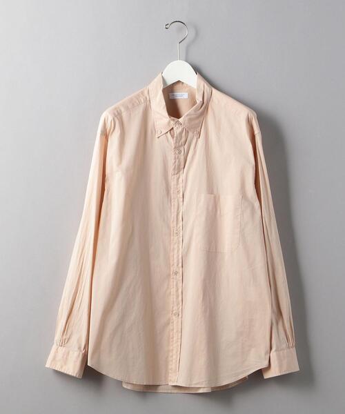 BEAUTY&YOUTH UNITED ARROWS（ビューティーアンドユースユナイテッドアローズ）の「BY ガーメントダイ ビッグフォルム シャツ（シャツ/ブラウス・メンズ・イエロー/ロイヤルブルー/ライトブルー/ライトピンク・MEDIUM/LARGE/SMALL/X-LARGE）」の4枚目の写真