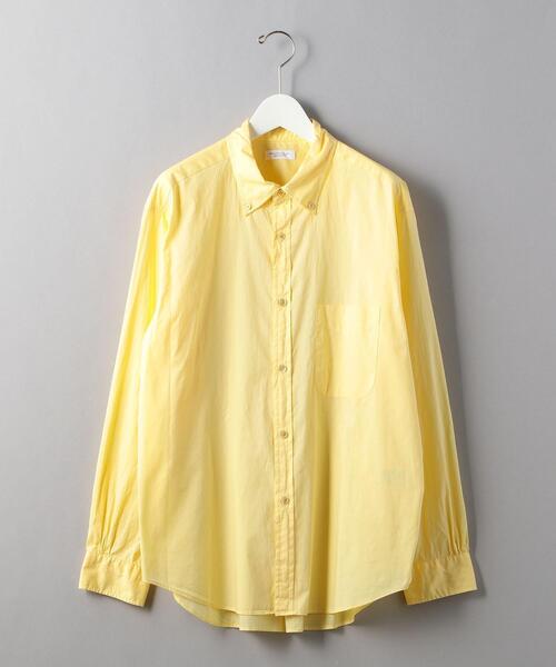 BEAUTY&YOUTH UNITED ARROWS（ビューティーアンドユースユナイテッドアローズ）の「BY ガーメントダイ ビッグフォルム シャツ（シャツ/ブラウス・メンズ・イエロー/ロイヤルブルー/ライトブルー/ライトピンク・MEDIUM/LARGE/SMALL/X-LARGE）」の3枚目の写真