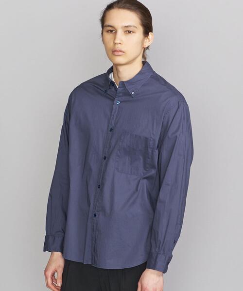 BEAUTY&YOUTH UNITED ARROWS（ビューティーアンドユースユナイテッドアローズ）の「BY ガーメントダイ ビッグフォルム シャツ（シャツ/ブラウス・メンズ・イエロー/ロイヤルブルー/ライトブルー/ライトピンク・MEDIUM/LARGE/SMALL/X-LARGE）」の20枚目の写真