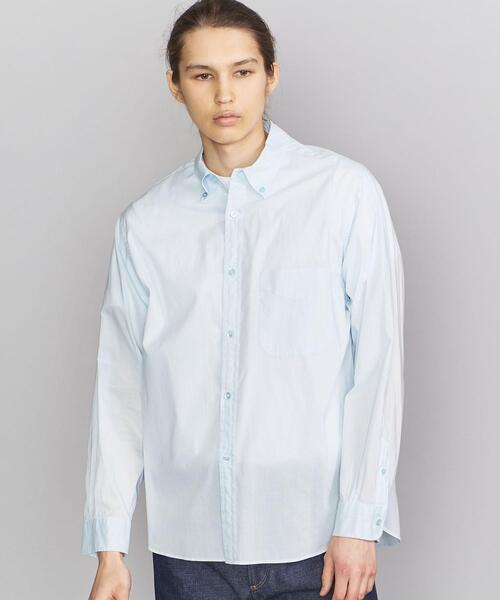 BEAUTY&YOUTH UNITED ARROWS（ビューティーアンドユースユナイテッドアローズ）の「BY ガーメントダイ ビッグフォルム シャツ（シャツ/ブラウス・メンズ・イエロー/ロイヤルブルー/ライトブルー/ライトピンク・MEDIUM/LARGE/SMALL/X-LARGE）」の14枚目の写真