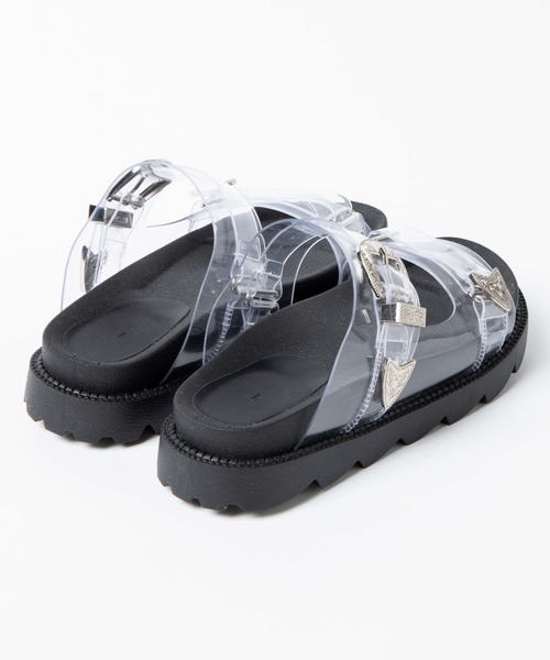 WEGO（ウィゴー）の「WEGO/バックルベルトサンダル（サンダル・レディース・ブラック/その他1・MEDIUM/LARGE）」の9枚目の写真