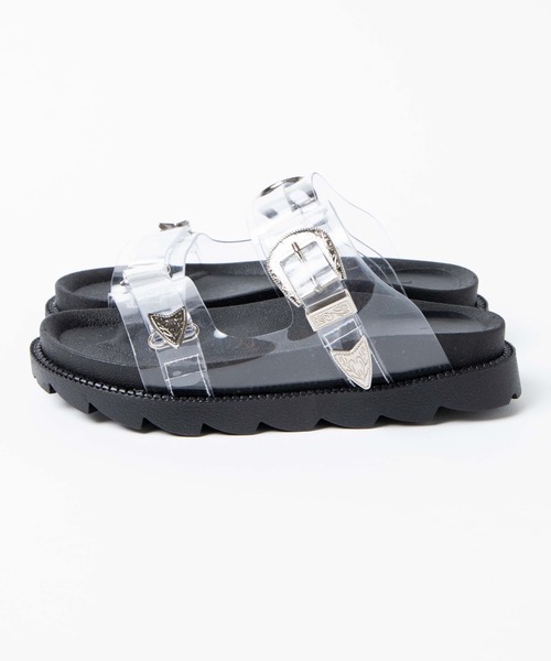 WEGO（ウィゴー）の「WEGO/バックルベルトサンダル（サンダル・レディース・ブラック/その他1・MEDIUM/LARGE）」の13枚目の写真