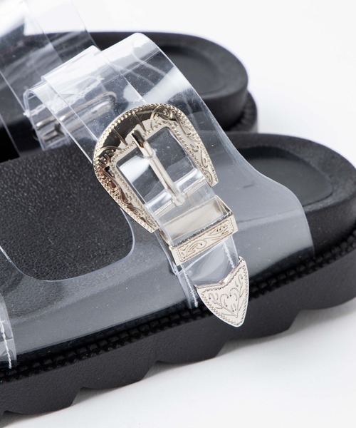 WEGO（ウィゴー）の「WEGO/バックルベルトサンダル（サンダル・レディース・ブラック/その他1・MEDIUM/LARGE）」の7枚目の写真