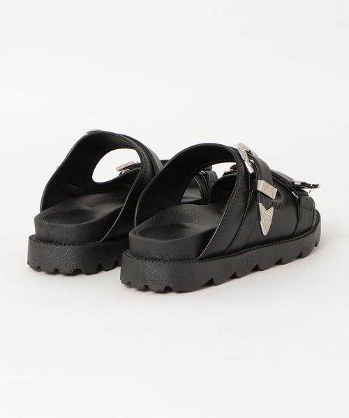 WEGO（ウィゴー）の「WEGO/バックルベルトサンダル（サンダル・レディース・ブラック/その他1・MEDIUM/LARGE）」の3枚目の写真