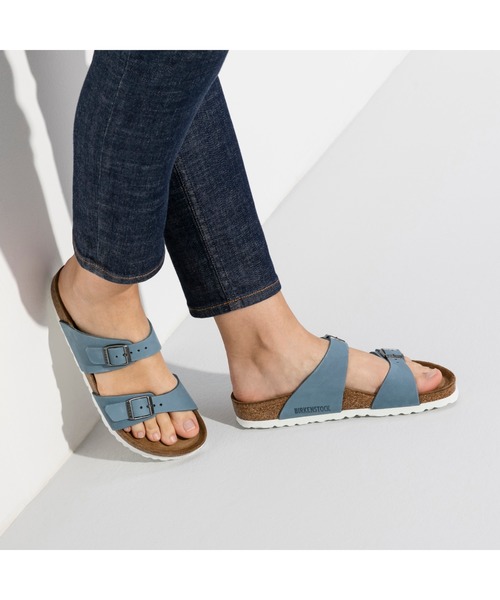 ビルケンシュトック Sydney シドニー ソフトフットベッド ブルー サンダル Birkenstock ビルケンシュトック のファッション通販 Zozotown