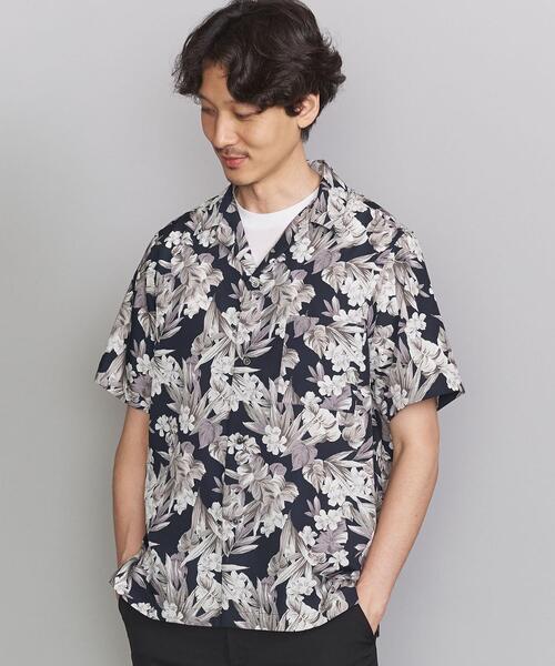 BEAUTY&YOUTH UNITED ARROWS(ビューティーアンドユースユナイテッドアローズ)の「BY ダークフラワー リラックスレギュラー シャツ(シャツ/ブラウス・メンズ・ネイビー/ブラック・X-LARGE/LARGE/MEDIUM/SMALL)」の6枚目の写真