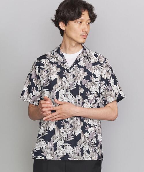 BEAUTY&YOUTH UNITED ARROWS(ビューティーアンドユースユナイテッドアローズ)の「BY ダークフラワー リラックスレギュラー シャツ(シャツ/ブラウス・メンズ・ネイビー/ブラック・X-LARGE/LARGE/MEDIUM/SMALL)」の7枚目の写真
