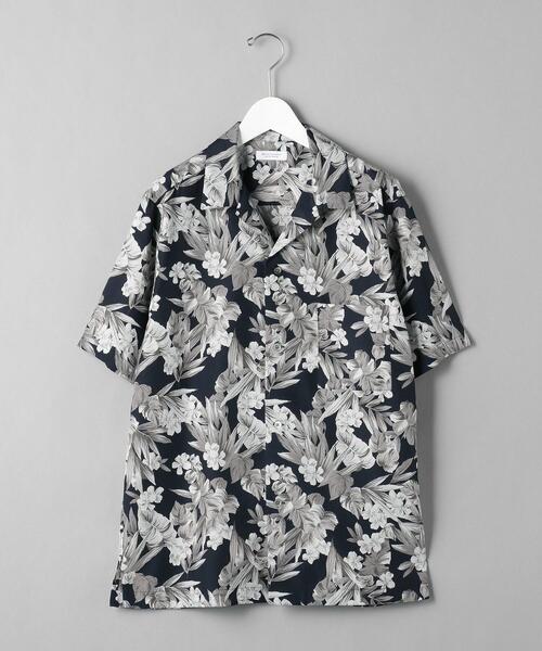 BEAUTY&YOUTH UNITED ARROWS(ビューティーアンドユースユナイテッドアローズ)の「BY ダークフラワー リラックスレギュラー シャツ(シャツ/ブラウス・メンズ・ネイビー/ブラック・X-LARGE/LARGE/MEDIUM/SMALL)」の4枚目の写真