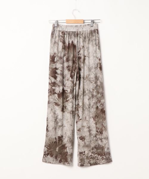 KOBE LETTUCE（コウベレタス）の「タイダイリラックスカットソーパンツ【セットアップOK】（その他パンツ・レディース・カーキ/ベージュ/ブラウン・FREE）」の4枚目の写真
