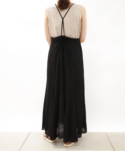 DouDou（ドゥドゥ）の「フレアキャミワンピース（ワンピース・レディース・ブラック/カーキ・FREE）」の18枚目の写真