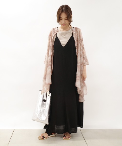 DouDou（ドゥドゥ）の「フレアキャミワンピース（ワンピース・レディース・ブラック/カーキ・FREE）」の17枚目の写真