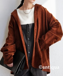 antiqua | ジャケット 羽織るだけで様になる、オーバーサイズに仕上げたコーデュロイ。(テーラードジャケット)
