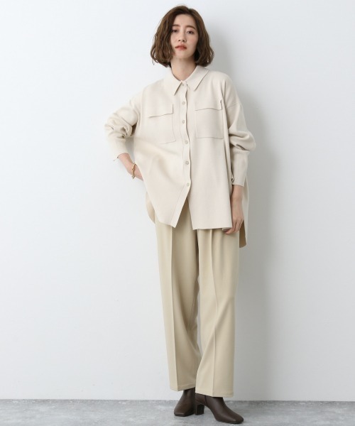 A part by（アパートバイ）の「Pカラータックストレートパンツ 917826（その他パンツ・レディース・チャコールグレー/ブラウン系その他/ライトベージュ/ライトグリーン/ライトブルー・MEDIUM/LARGE）」の15枚目の写真