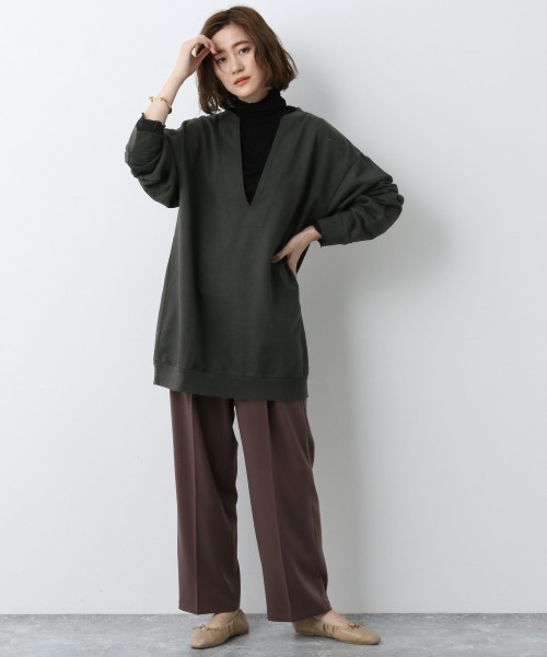 A part by（アパートバイ）の「Pカラータックストレートパンツ 917826（その他パンツ・レディース・チャコールグレー/ブラウン系その他/ライトベージュ/ライトグリーン/ライトブルー・MEDIUM/LARGE）」の20枚目の写真