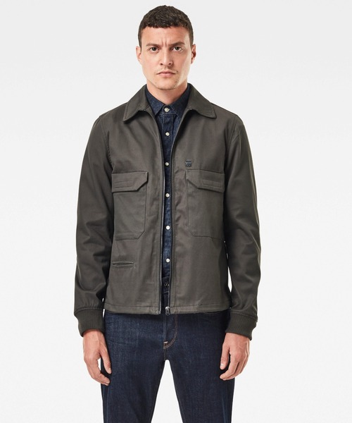 G-STAR RAW(ジースターロゥ)の「XPO JACKET(ミリタリージャケット)」|ダークオリーブ