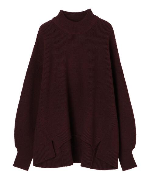 earth music&ecology（アースミュージックアンドエコロジー）の「ハイネック畦ニットプルオーバー　＊（ニット/セーター・レディース・マスタード/モカ/ブラック/ホワイト系その他2/ブルー/チャコールグレー/パープル/ブラウン・FREE）」の15枚目の写真