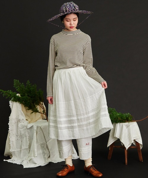 Malle（マル）の「malle Ramie タックスカート（スカート）」 - WEAR 