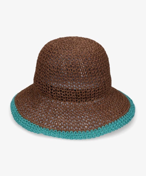 kaorinomori（カオリノモリ）の「【カオリノモリ】ｽﾄﾚｰﾄﾞﾊｯﾄ（ハット・レディース・ベージュ/ブラウン・M/57.5cm）」の7枚目の写真