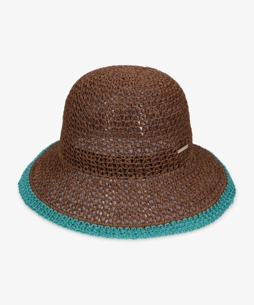 kaorinomori（カオリノモリ）の「【カオリノモリ】ｽﾄﾚｰﾄﾞﾊｯﾄ（ハット・レディース・ベージュ/ブラウン・M/57.5cm）」の6枚目の写真