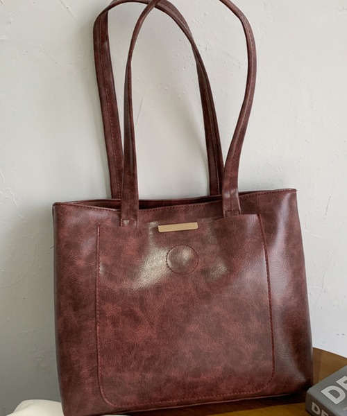 aimoha(アイモハ)の「大容量シンプルトートバッグ(トートバッグ・レディース・ブラック/ピンク/ブラウン/ベージュ・FREE)」の9枚目の写真