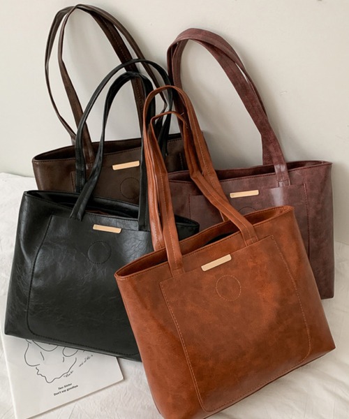 aimoha(アイモハ)の「大容量シンプルトートバッグ(トートバッグ・レディース・ブラック/ピンク/ブラウン/ベージュ・FREE)」の10枚目の写真