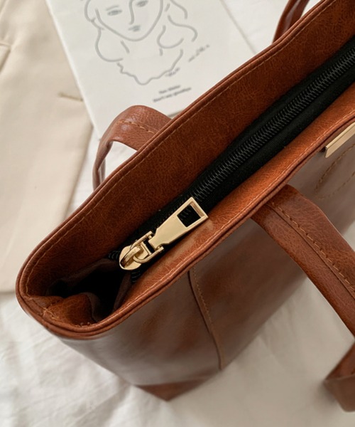 aimoha(アイモハ)の「大容量シンプルトートバッグ(トートバッグ・レディース・ブラック/ピンク/ブラウン/ベージュ・FREE)」の12枚目の写真