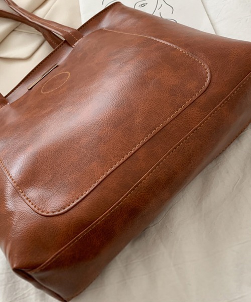 aimoha(アイモハ)の「大容量シンプルトートバッグ(トートバッグ・レディース・ブラック/ピンク/ブラウン/ベージュ・FREE)」の13枚目の写真