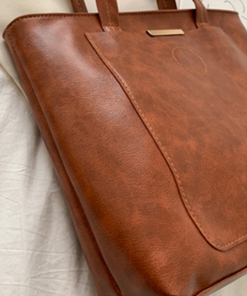 aimoha(アイモハ)の「大容量シンプルトートバッグ(トートバッグ・レディース・ブラック/ピンク/ブラウン/ベージュ・FREE)」の16枚目の写真