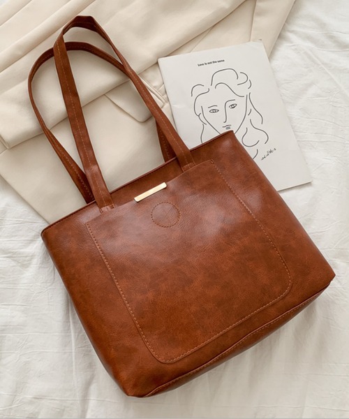 aimoha(アイモハ)の「大容量シンプルトートバッグ(トートバッグ・レディース・ブラック/ピンク/ブラウン/ベージュ・FREE)」の17枚目の写真