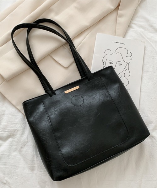 aimoha(アイモハ)の「大容量シンプルトートバッグ(トートバッグ・レディース・ブラック/ピンク/ブラウン/ベージュ・FREE)」の18枚目の写真