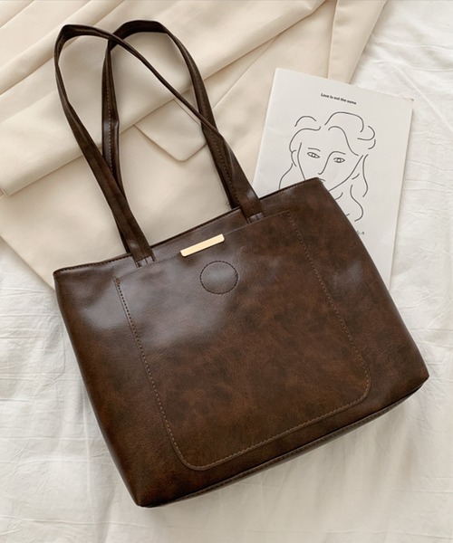 aimoha(アイモハ)の「大容量シンプルトートバッグ(トートバッグ・レディース・ブラック/ピンク/ブラウン/ベージュ・FREE)」の19枚目の写真