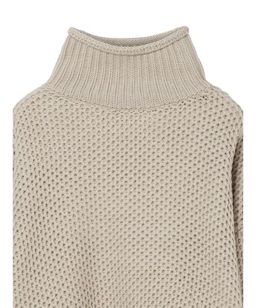 earth music&ecology(アースミュージックアンドエコロジー)の「カノコニットボトルネックプルオーバー *(ニット/セーター・レディース・ライトベージュ/ラベンダー/ミント/アイボリー・FREE)」の20枚目の写真