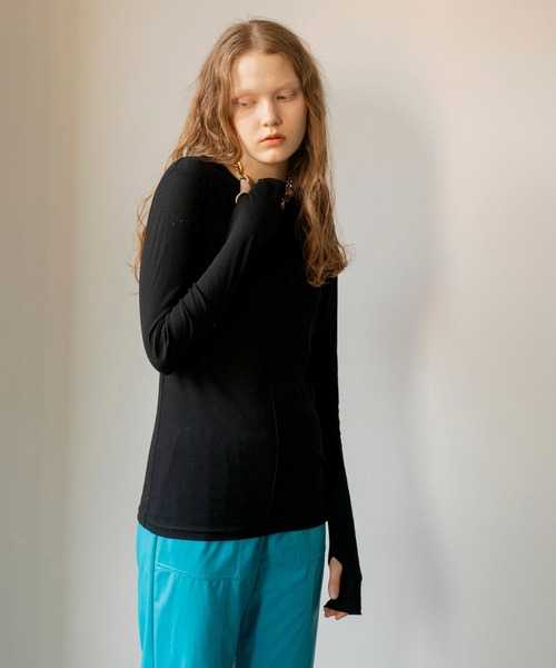 MAISON SPECIAL(メゾンスペシャル)の「フライスクルーネックトップ【MAISON SPECIAL/メゾンスペシャル】(Tシャツ/カットソー・レディース・ホワイト/ブラック/ブルー/グリーン/アイボリー・FREE)」の9枚目の写真