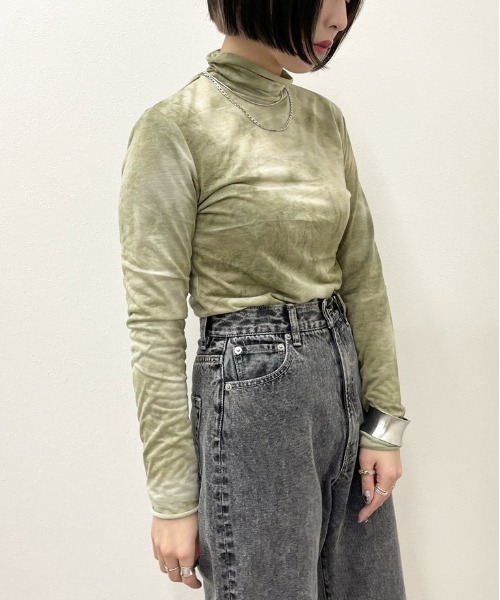 apres jour mignon(アプレジュールミニョン)の「タイダイクシュインナー【ZOZOTOWN限定アイテム】(Tシャツ/カットソー・レディース・モカ/カーキ/ブルー系その他・X-LARGE/フリー)」の19枚目の写真