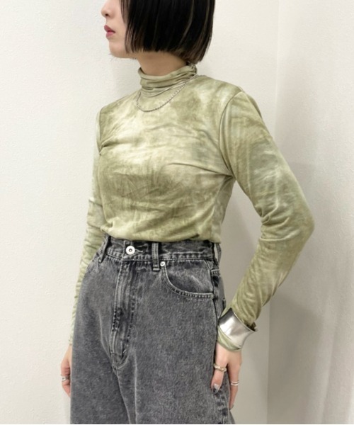 apres jour mignon(アプレジュールミニョン)の「タイダイクシュインナー【ZOZOTOWN限定アイテム】(Tシャツ/カットソー・レディース・モカ/カーキ/ブルー系その他・X-LARGE/フリー)」の21枚目の写真