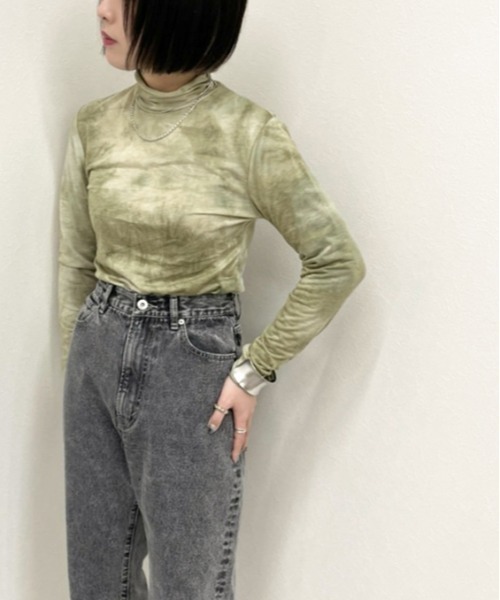 apres jour mignon(アプレジュールミニョン)の「タイダイクシュインナー【ZOZOTOWN限定アイテム】(Tシャツ/カットソー・レディース・モカ/カーキ/ブルー系その他・X-LARGE/フリー)」の22枚目の写真