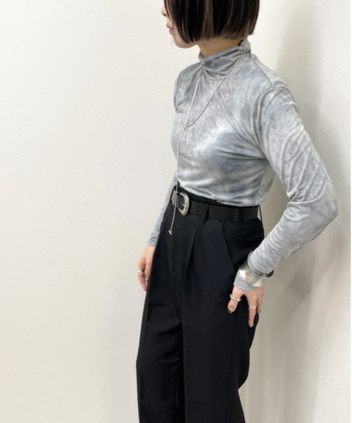 apres jour mignon(アプレジュールミニョン)の「タイダイクシュインナー【ZOZOTOWN限定アイテム】(Tシャツ/カットソー・レディース・モカ/カーキ/ブルー系その他・X-LARGE/フリー)」の6枚目の写真