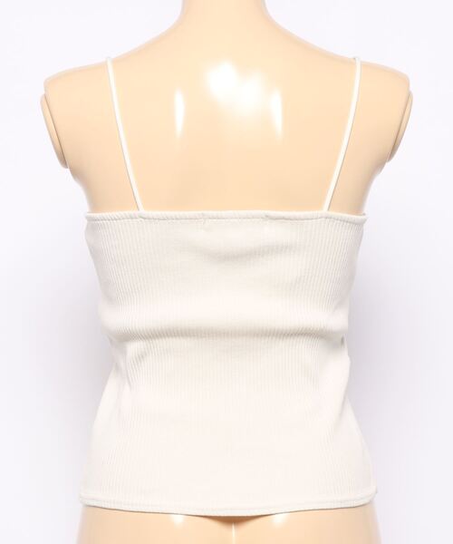 MORPH8NE / OFF CAMI CROPトップス キャミソール MOUSSY（マウジー）の「SQUARE RIB CAMI トップス（キャミソール