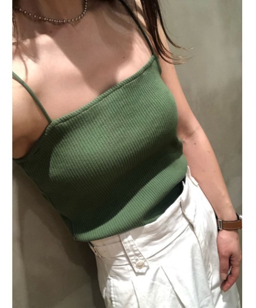 MOUSSY（マウジー）の「SQUARE RIB CAMI トップス（キャミソール