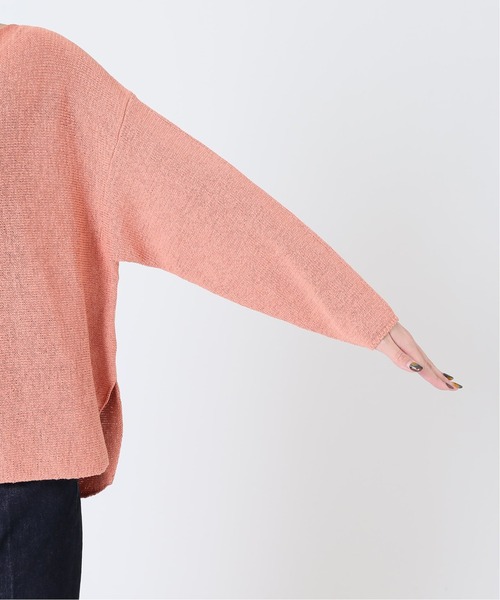 【22SS】プラージュ　ヨコアミボートネックニット　レッド plage（プラージュ）の「ヨコアミボートネックニット2◇（ニット