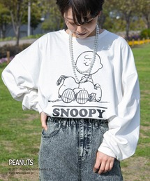 kutir | 【PEANUTS×kutirコラボ】ヴィンテージライクプリントロンT(Tシャツ/カットソー)