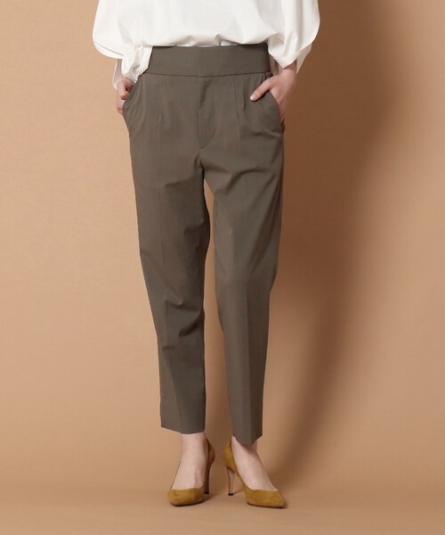 DRESSTERIOR(ドレステリア)の「◆サイドスリットテーパードパンツ(その他パンツ・レディース・黄緑系/カーキ/ネイビー・36/40/34/38)」の2枚目の写真