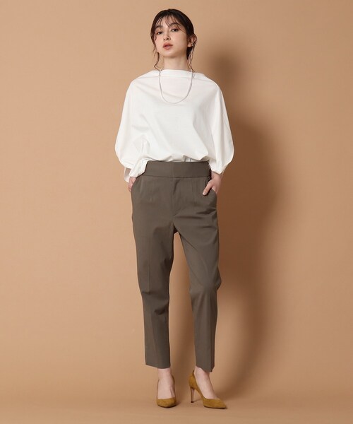 DRESSTERIOR(ドレステリア)の「◆サイドスリットテーパードパンツ(その他パンツ・レディース・黄緑系/カーキ/ネイビー・36/40/34/38)」の14枚目の写真