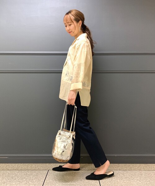 DRESSTERIOR(ドレステリア)の「◆サイドスリットテーパードパンツ(その他パンツ・レディース・黄緑系/カーキ/ネイビー・36/40/34/38)」の7枚目の写真