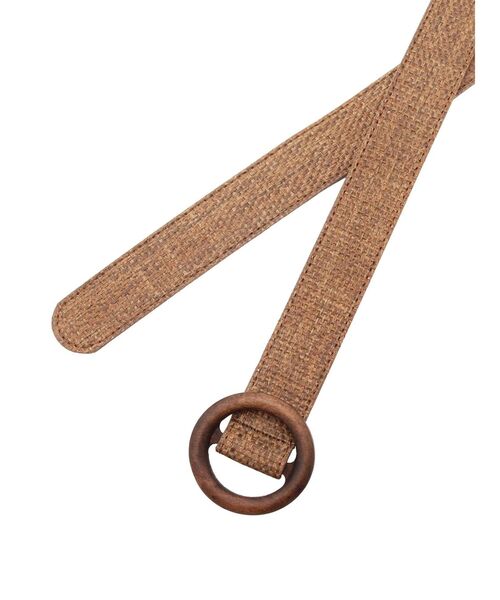 dazzlin（ダズリン）の「ウッドライクサークルベルト（ベルト・レディース・ベージュ/ブラウン/アイボリー・FREE）」の5枚目の写真