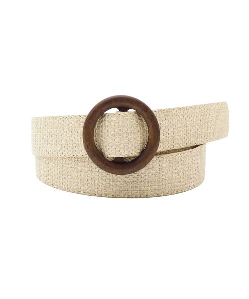 dazzlin（ダズリン）の「ウッドライクサークルベルト（ベルト・レディース・ベージュ/ブラウン/アイボリー・FREE）」の8枚目の写真