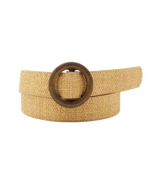 dazzlin（ダズリン）の「ウッドライクサークルベルト（ベルト・レディース・ベージュ/ブラウン/アイボリー・FREE）」の4枚目の写真