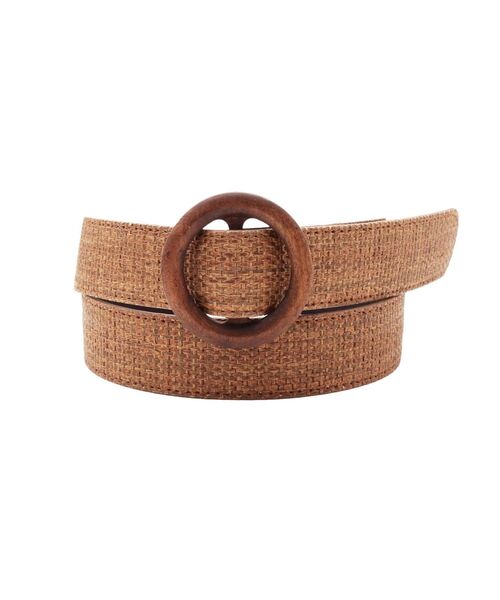 dazzlin（ダズリン）の「ウッドライクサークルベルト（ベルト・レディース・ベージュ/ブラウン/アイボリー・FREE）」の6枚目の写真