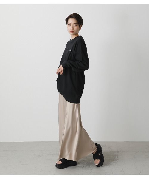 SATIN NARROW SKIRT/サテンナロースカート（スカート）｜AZUL BY